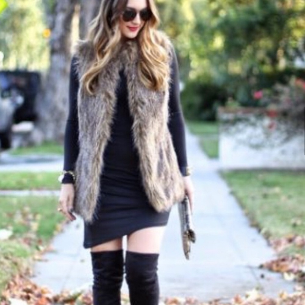 Rachel Zoe Faux Fur Grey Vest